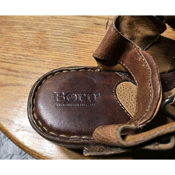 Born Cabot III Womens Size 9/40.5 Brown Leather Fisherman Sandals - Picture 10 of 11